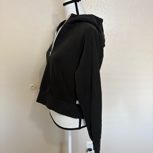 Vuori Restore Half Zip Hoodie Washed Black Long Sleeves Womens Size Small - Picture 6 of 11